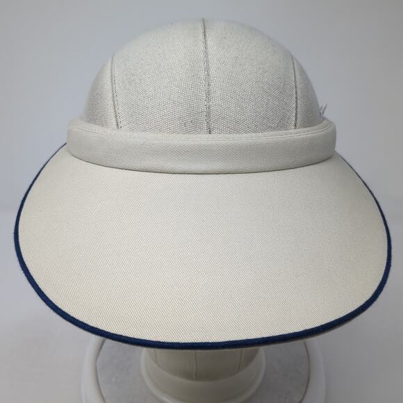 Ha Golf Sun Visor Cap Beige One Size Lightweight Outdoor Blank Cotton - Picture 2 of 9